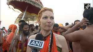 Foreign devotees embrace spirituality at Triveni Sangam