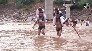 Students risk lives crossing river to reach school as bridge washes away in Udhampur