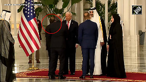 Mukesh Ambani meets Donald Trump at Qatar's Lusail Palace