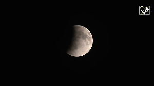 Moon enters Earth's shadow as Partial Lunar eclipse begins in New Delhi