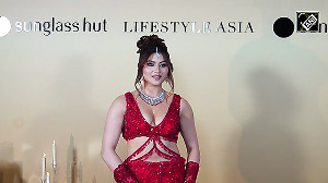 Urvashi Rautela Turns Up the Heat in a Fiery Red Ensemble
