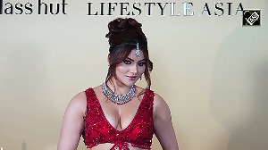 Urvashi Rautela Turns Up the Heat in a Fiery Red Ensemble