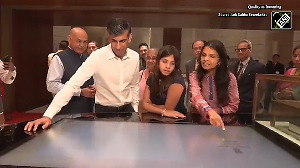 Ex-UK PM Rishi Sunak visits Parliament house along with his wife Akshata Murty