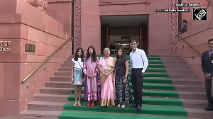 Rishi Sunak visits Parliament House with wife, daughters, mother-in-law