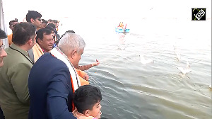 UP Vice President Jagdeep Dhankhar visits Maha Kumbh kshetra in Prayagraj