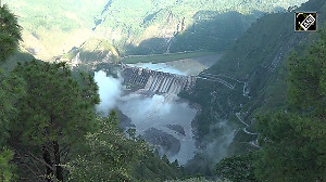 Breathtaking Aerial Views of Salal Dam on Chenab River
