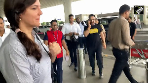 Aamir Khan spotted with rumoured girlfriend Gauri Spratt at Airport