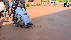 HD Deve Gowda arrives at Parliament to cast vote for VP Election