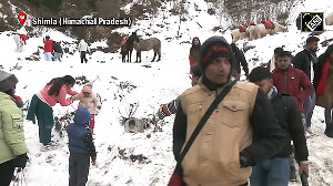 Tourists enjoy snowfall amid chilly temperature in Shimla