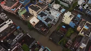 Drone footage captures severe waterlogging in Warangal due to Cyclone Month
