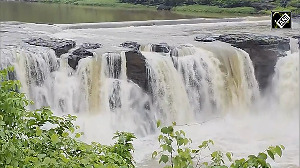 Gira waterfall turns majestic following incessant rain in Gujarat's Dang