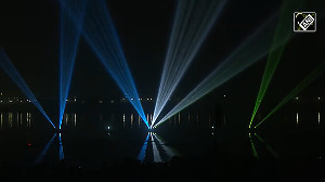 Laser show organised in Prayagraj ahead of Maha Kumbh Mela