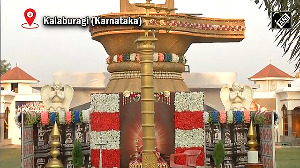 25-feet-tall 'Shivlinga' decorated with paddy ahead of Maha Shivaratri