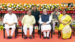 PM Modi arrives to participate in the centenary celebrations of the RSS