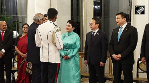 President Murmu hosts Mongolian President at Rashtrapati Bhavan