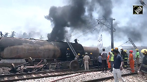 Massive fire erupts on goods train carrying diesel in Tamil Nadu