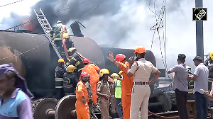 Massive fire erupts on goods train carrying diesel in Tamil Nadu