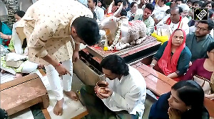 Arjun Rampal attends Bhasma Aarti at Mahakaleshwar Temple