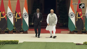 PM Modi Meets Angolan President at Hyderabad House