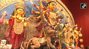 Sourav Ganguly visits Babubagan Durga Puja Pandal on Maha-Ashtami