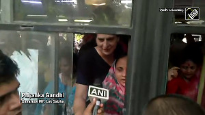 'Vote chori': Rahul, Priyanka detained during protest march to EC