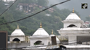 Trikuta Hills Vanish in Mist: Heavy Rains Blanket the Region