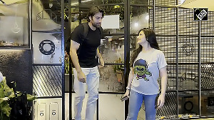 Zareen Khan spotted with boyfriend in Bandra