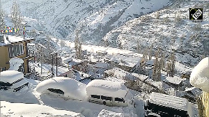 Cars buried under thick layer of snow in Himachal's Lahaul-Spiti