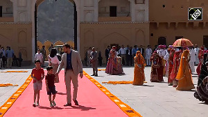 JD Vance and family visit iconic Amber Fort in Jaipur