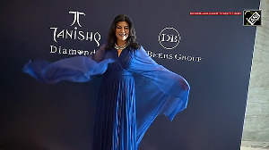 Sushmita Sen Stuns in a Regal Blue Gown