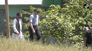 CM Omar Abdullah visits area affected by Pakistani shelling in Uri
