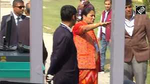 Rekha Gupta arrives at Ramlila Maidan for swearing-in ceremony