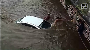 Rain havoc in Nashik, car submerged, Godavari River turns ferocious