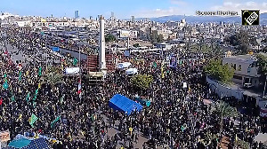 Video: Israeli fighter jets fly over funeral gathering of Hezbollah chief