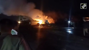 Truck-Car Collision On Jaipur-Ajmer Highway Causes Massive Chain Explosion Of LPG Cylinders
