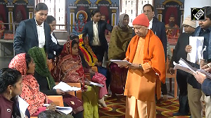 CM Yogi holds 'Janta Darshan' at Gorakhnath Temple