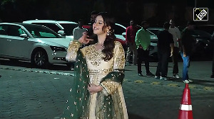 Isha Malviya looked stunning in a heavy Anarkali suit and her traditional Indian look stole the spotlight