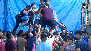 Mumbai locals practice human pyramid for Dahi Handi ahead of Janmashtami