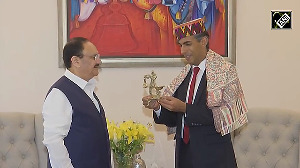 JP Nadda Meets Former UK PM Rishi Sunak In Delhi