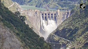 Baglihar Dam Gates Opened as Chenab Swells