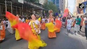 Film Stars Lead Grand India Day Parade in New York