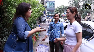 Farah Khan snapped at Mona Singh's new restaurant in Mumbai