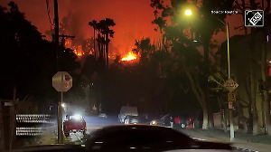 Los Angeles forest fires escalate to catastrophic conditions