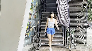 Varun Dhawan's niece Anjini spotted outside the gym 