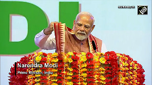 'What a coincidence', PM Modi's stole matches podium decor at Indian diaspora community event