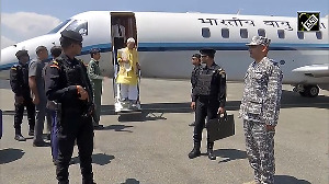 Rajnath Singh reaches Srinagar, to review security situation in J-K