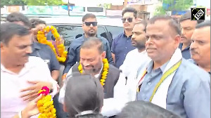 Watch: Man tries to 'slap' ex-UP minister Swami Prasad Maurya