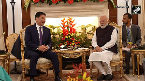 PM Modi Mongolian President Ukhnaa hold bilateral meeting at Hyderabad House