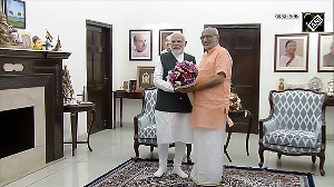 PM Modi felicitates VP-Designate CP Radhakrishnan