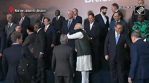 Watch: PM Modi's gesture of waving at global leaders at BRICS summit draws attention